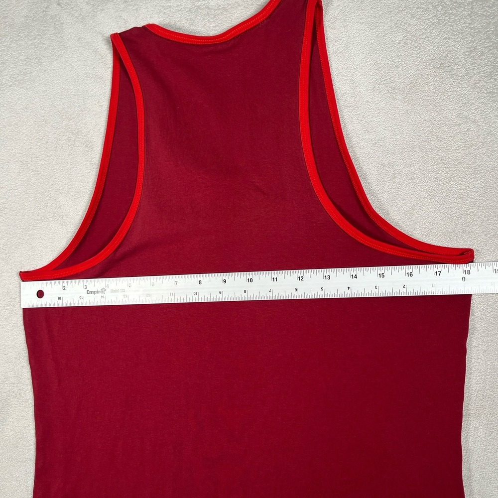 Gymshark Womens Luxe Tank Top Medium M Red Racerback Fitness Gym Athletic Cami - Picture 6 of 6
